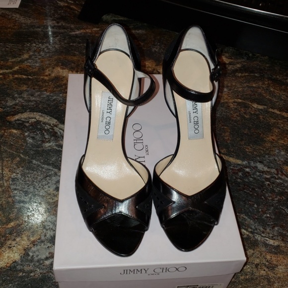 Jimmy Choo Shoes - Jimmy Choo Suede Kid Black Stilletto